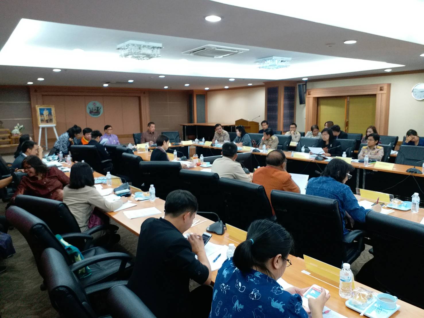 พัฒนาการจังหวัดขอนแก่น ร่วมประชุมหารือแนวทางการสร้างความร่วมมือด้านการส่งเสริมการพัฒนาผลิตภัณฑ์และการตลาดผ้าทอมือ