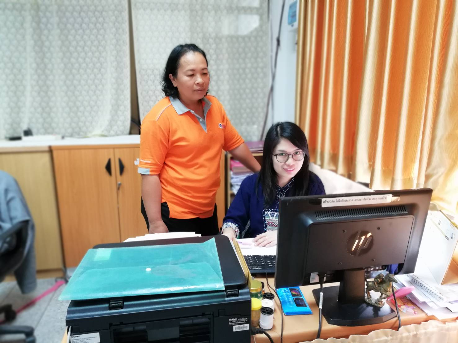 ทีมงานสารสนเทศฯ ติดตาม ตรวจสอบ ระบบเทคโนโลยีสารสนเทศ อ.พระยืน