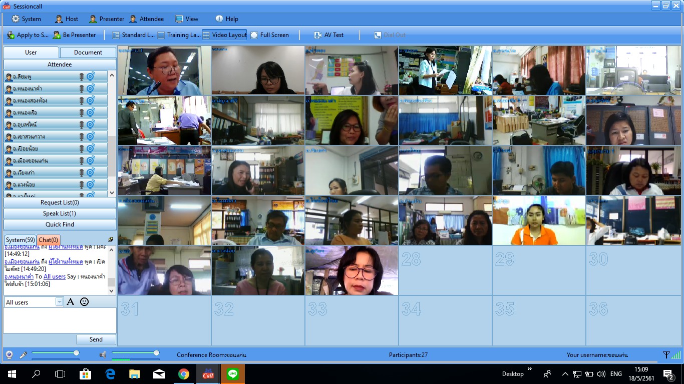 ?พช.ขอนแก่น ประชุมออนไลน์ด้วยโปรแกรมSessioncall ?