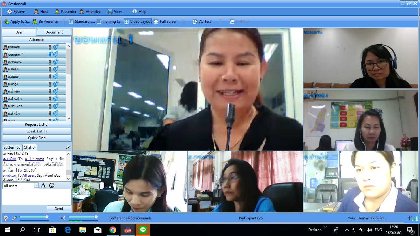 ?พช.ขอนแก่น ประชุมออนไลน์ด้วยโปรแกรมSessioncall ?