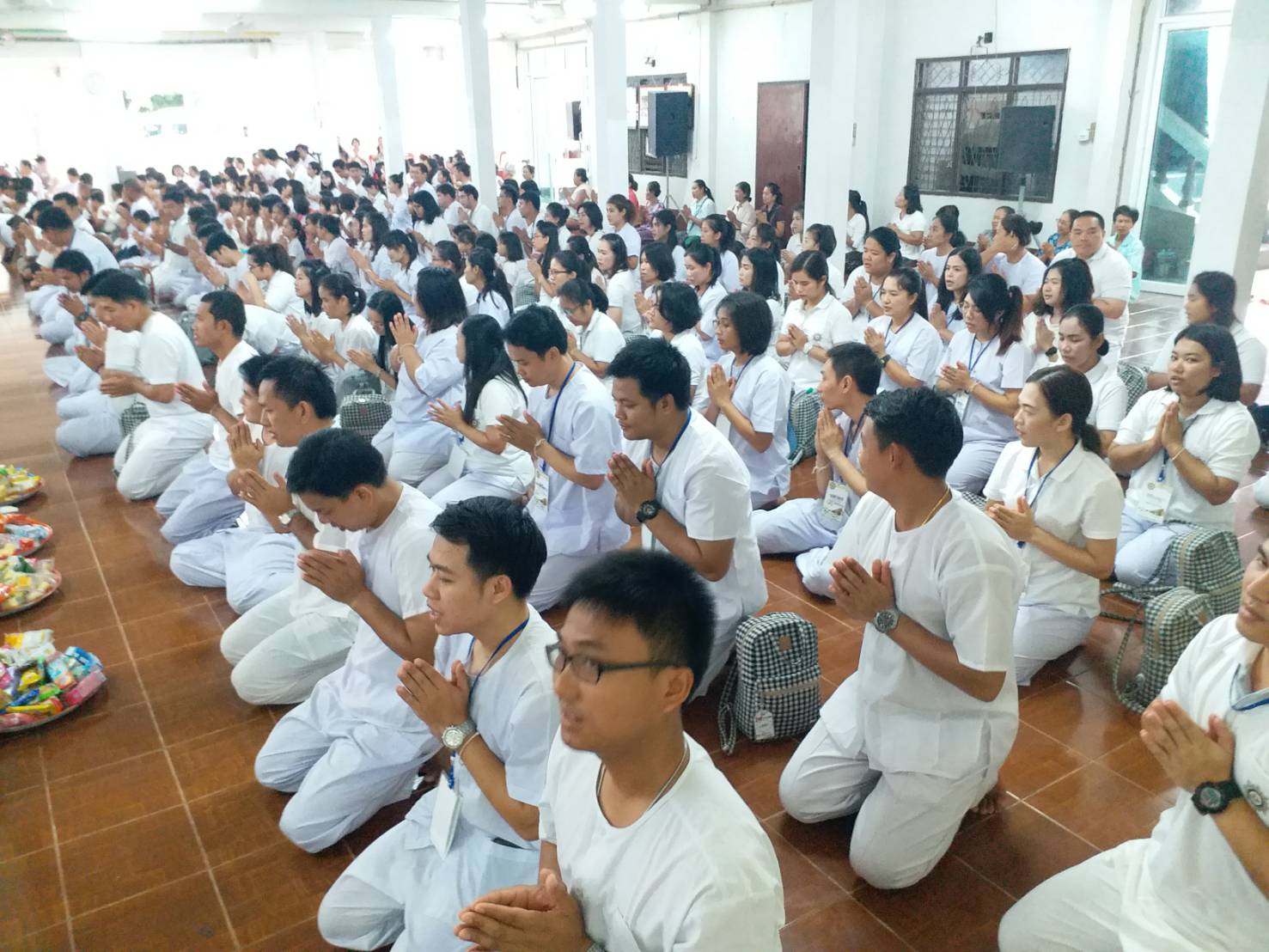พจ.ขอนแก่น ร่วมทำบุญตักบาตรเข้าวัดปฏิบัติธรรม ร่วมกับ พก.109