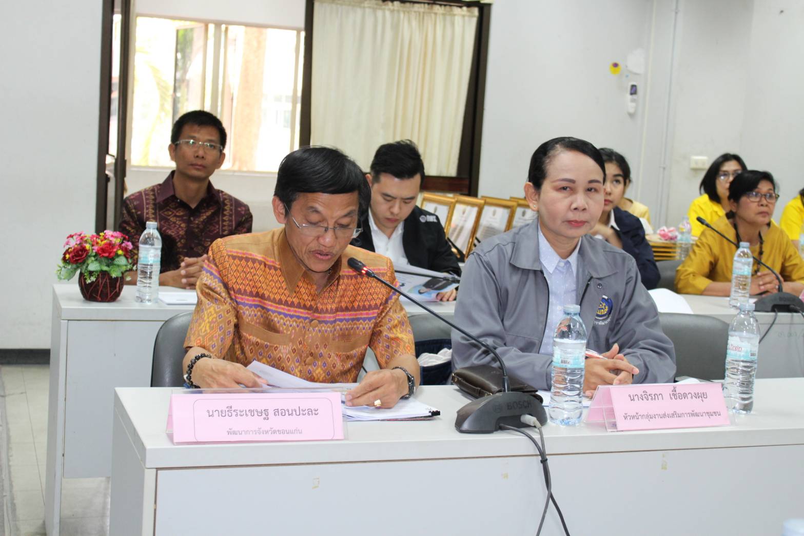 อธิบดีกรมการพัฒนาชุมชน มอบนโยบายการขับเคลื่อนยุทธศาสตร์แห่งความสุขของประชาชน ประจำปี 2562 แก่เจ้าหน้าที่พัฒนาชุมชนจังหวัดขอนแก่น