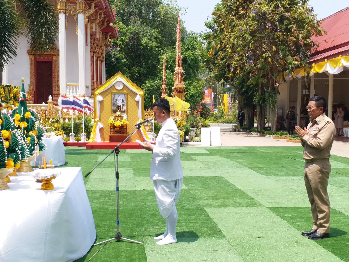 ?จังหวัดขอนแก่น จัดพิธีซ้อมใหญ่เสมือนจริงในพิธีพลีกรรมตักน้ำศักดิ์สิทธิ์ ที่วัดกู่ประภาชัย ตำบลบัวใหญ่ อำเภอน้ำพอง จังหวัดขอนแก่น ?️