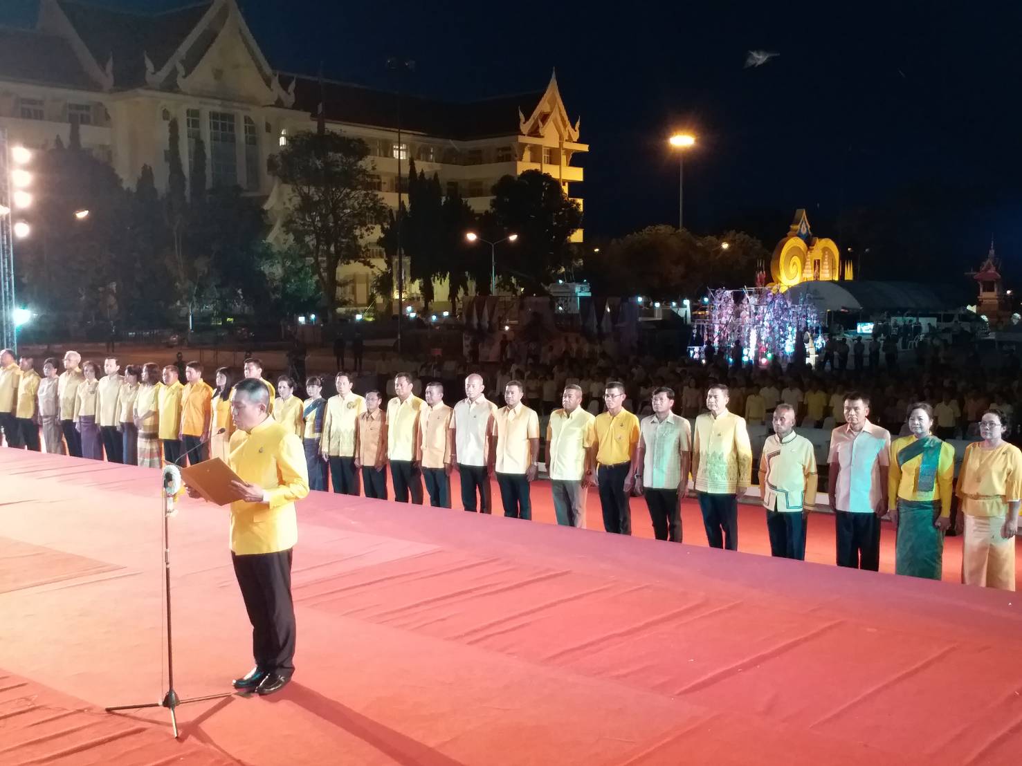 จ.ขอนแก่น จัดงานมหรสพสมโภช เนื่องในโอกาสมหามงคลพระราชพิธีบรมราชาภิเษก พุทธศักราช 2562