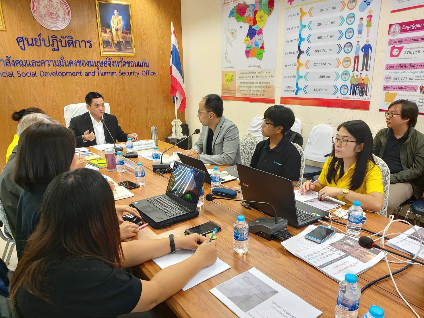 ? พช.ขอนแก่น ร่วมประชุมกับทีมวิจัยจากศูนย์เทคโนโลยีอีเล็คทรอนิกส์และคอมพิวเตอร์แห่งชาติ (NECTEC-เนคเทค) สำนักงานพัฒนาวิทยาศาสตร์และเทคโนโลยีแห่งชาติ (NSTDA-สวทช.) ในการขับเคลื่อนโครงการคู่เสี่ยว เกี่ยวก้อย แก้จนคนขอนแก่น ?