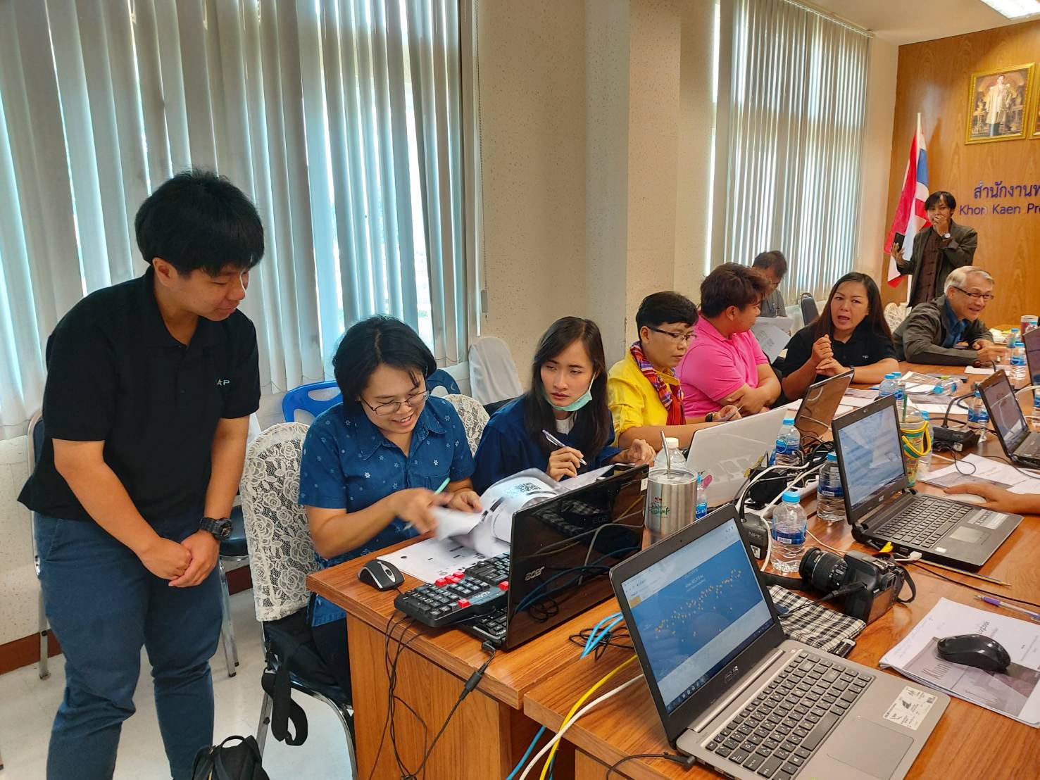 ? พช.ขอนแก่น ร่วมประชุมกับทีมวิจัยจากศูนย์เทคโนโลยีอีเล็คทรอนิกส์และคอมพิวเตอร์แห่งชาติ (NECTEC-เนคเทค) สำนักงานพัฒนาวิทยาศาสตร์และเทคโนโลยีแห่งชาติ (NSTDA-สวทช.) ในการขับเคลื่อนโครงการคู่เสี่ยว เกี่ยวก้อย แก้จนคนขอนแก่น ?