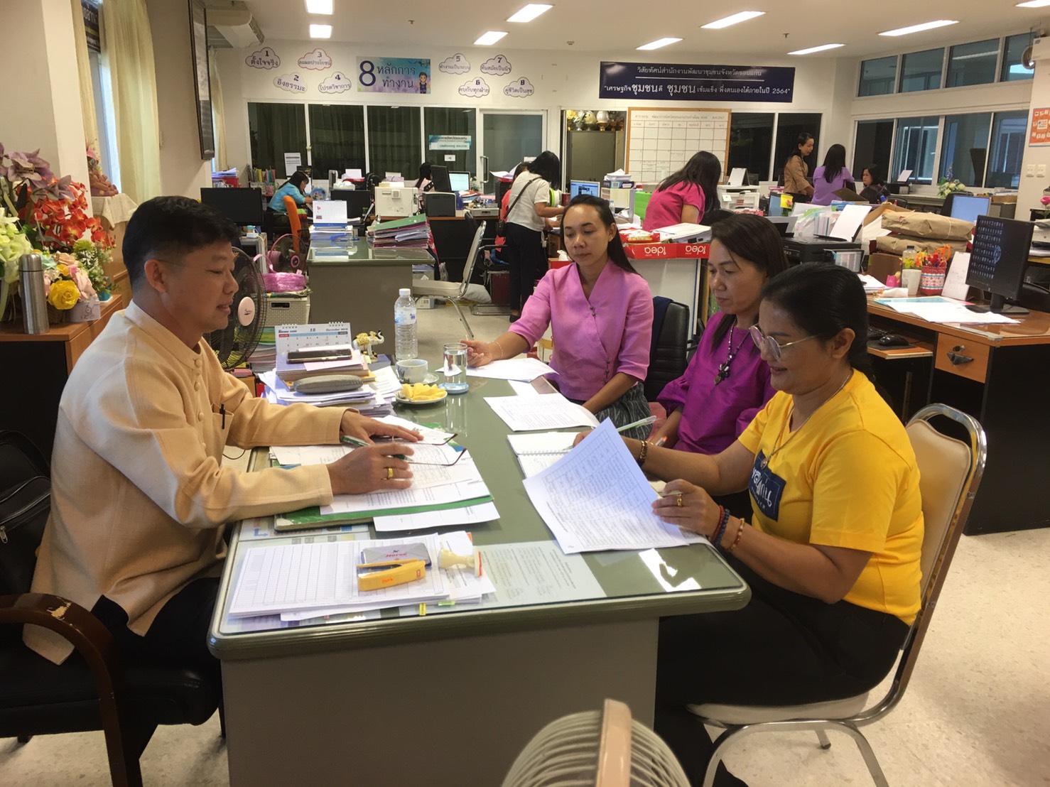 พช.ขอนแก่น : ประชุมทีมงาน (Morning Brife) เตรียมความพร้อมการขับเคลื่อนงานเดือนมกราคม 2563
