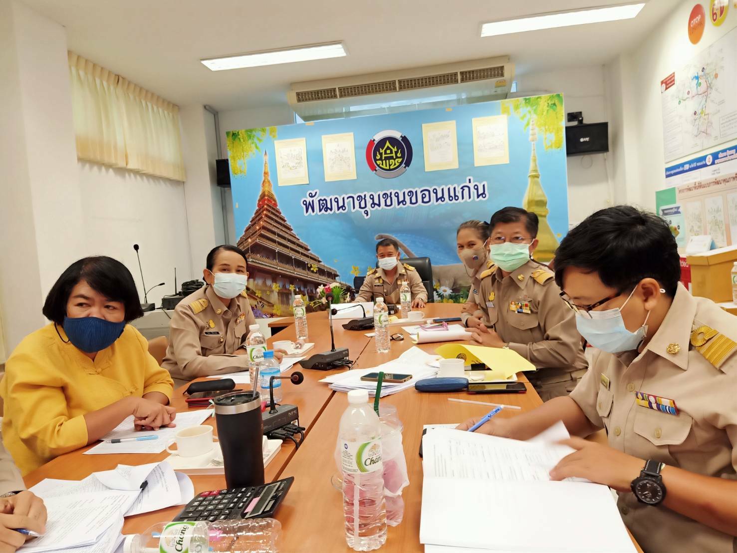 พช.ขอนแก่น : ประชุมคณะทำงานพิจารณาจัดทำข้อตกลงการปฏิบัติราชการและผลการประเมินผลการปฏิบัติราชการของข้าราชการสำนักงานพัฒนาชุมชนจังหวัดขอนแก่น รอบการประเมินที่ 1/2564