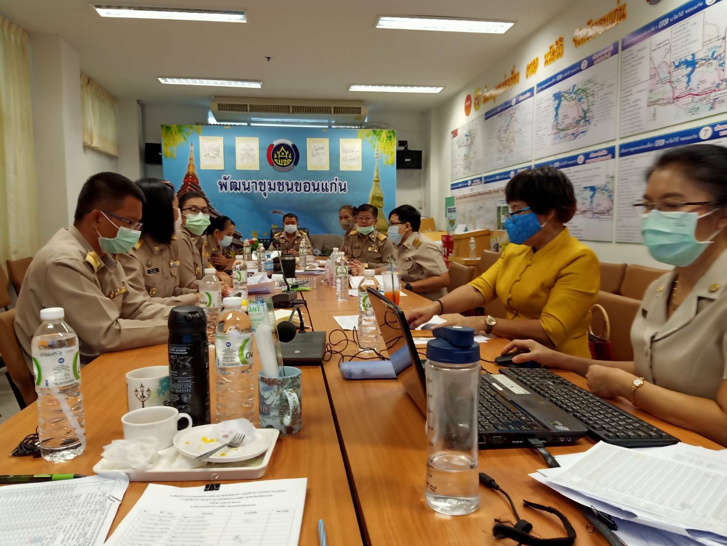 พช.ขอนแก่น : ประชุมคณะทำงานพิจารณาจัดทำข้อตกลงการปฏิบัติราชการและผลการประเมินผลการปฏิบัติราชการของข้าราชการสำนักงานพัฒนาชุมชนจังหวัดขอนแก่น รอบการประเมินที่ 1/2564