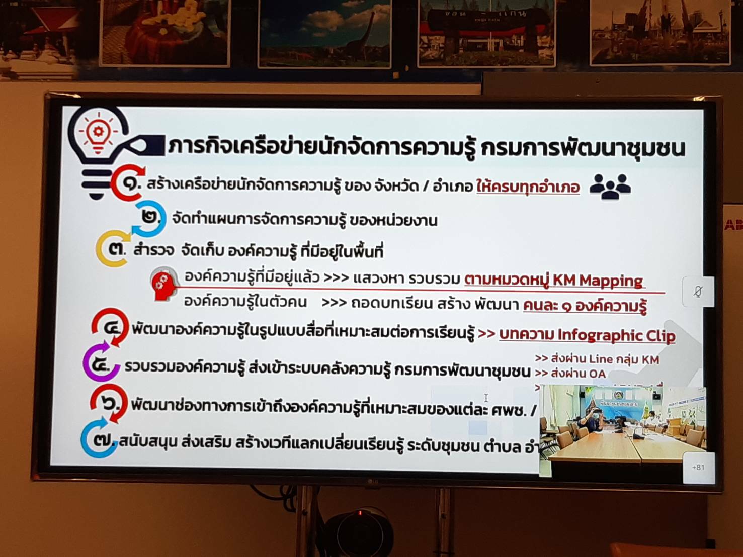 ?พช. ขอนแก่น ร่วมประชุมขับเคลื่อนการพัฒนาสารสนเทศงานพัฒนาชุมชน ผ่านระบบวีดิทัศน์ทางไกล ( Video Conference) ?