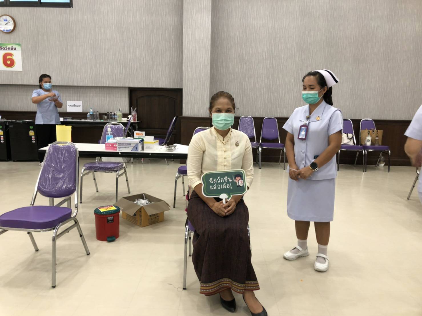 พช.ขอนแก่น : “วัคซีนเข็มแรก” พัฒนาการจังหวัดขอนแก่น นำทัพ พช. เข้ารับการฉีดวัคซีนโควิด​ซิโนแวค​ (Sinovac)​ สร้างความมั่นใจแก่สังคมไทย​ สู้ภัยโควิด