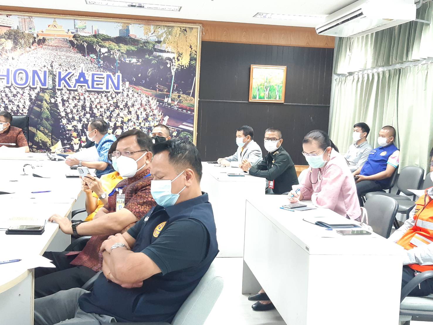 >>ช.ขอนแก่น ร่วมการประชุมฯผ่านระบบวีดิทัศน์ทางไกล (VCS) กระทรวงมหาดไทย