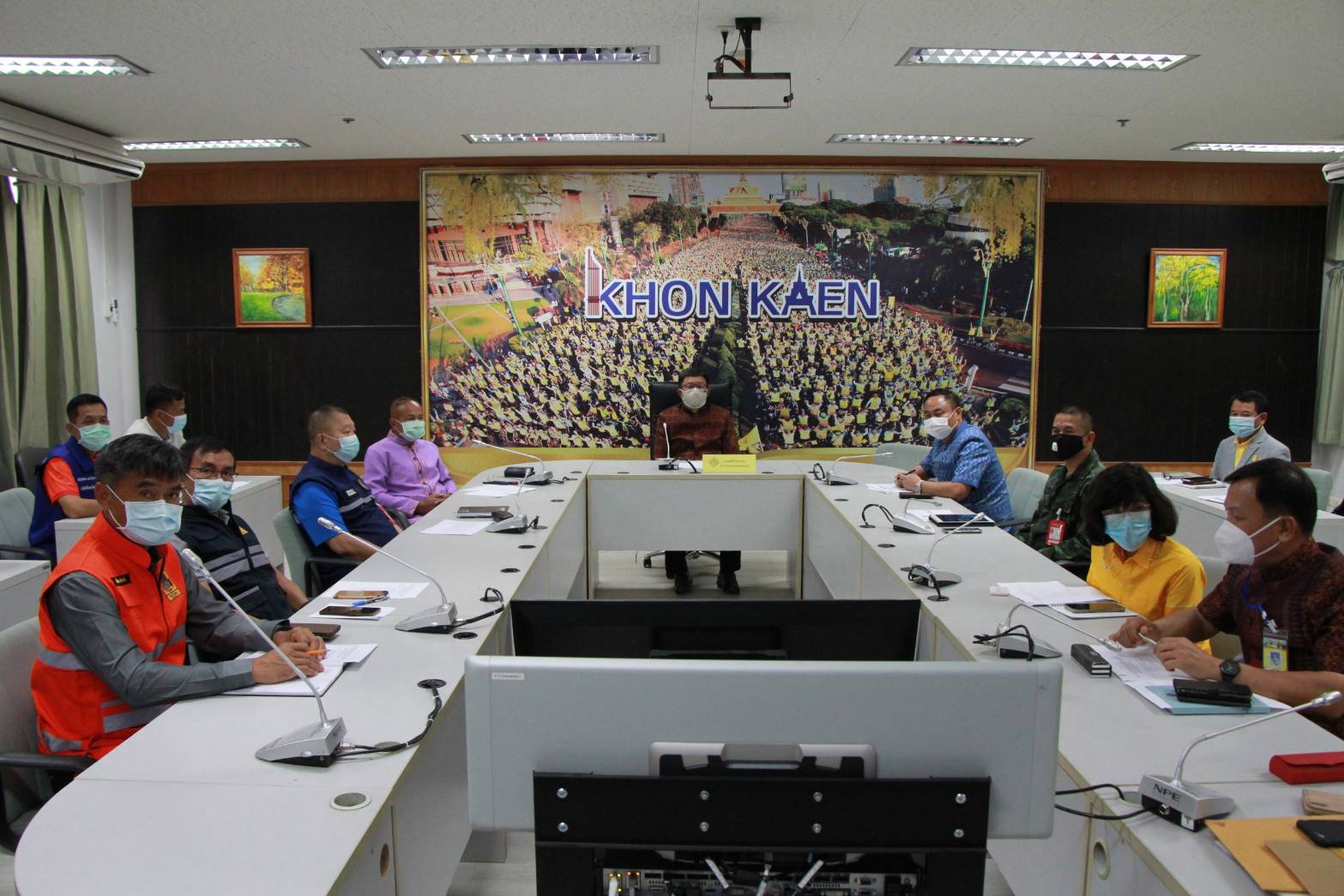 >>ช.ขอนแก่น ร่วมการประชุมฯผ่านระบบวีดิทัศน์ทางไกล (VCS) กระทรวงมหาดไทย