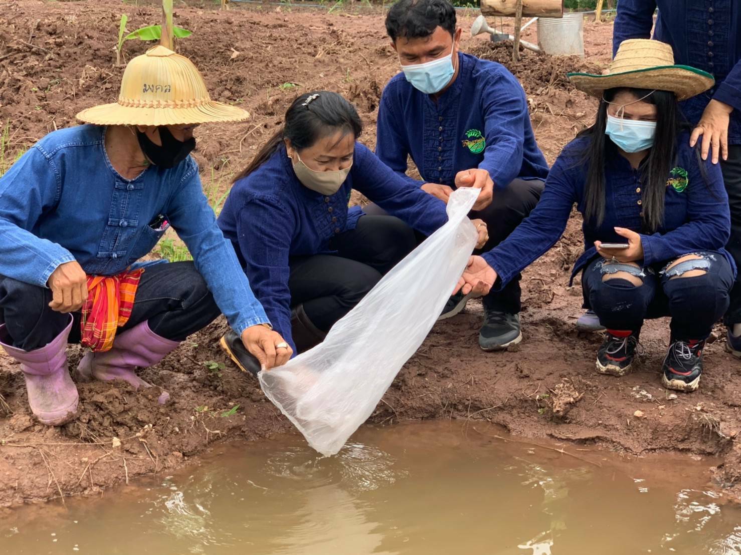 >>พช.ขอนแก่น : ร่วมโครงการพัฒนาพื้นที่ต้นแบบการพัฒนาคุณภาพชีวิต ตามหลักทฤษฎีใหม่ ประยุกต์สู่ “โคก หนอง นา โมเดล” *กิจกรรม* : เอามื้อ สามัคคี “โคก หนอง นา พช.”