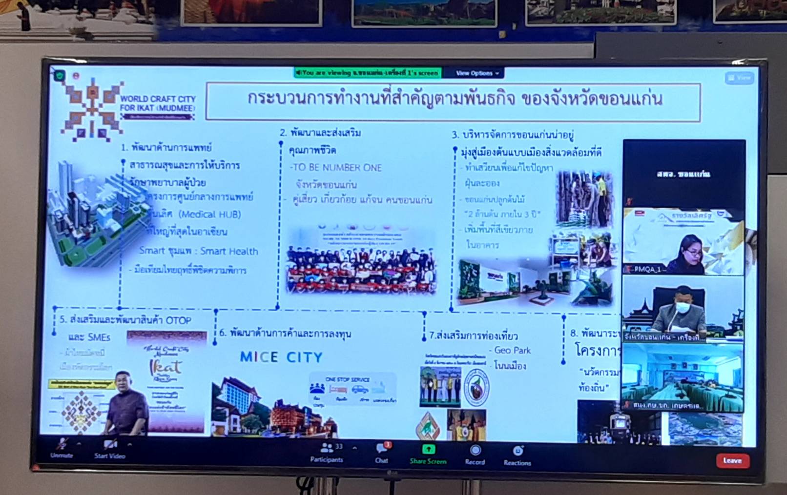 พช.ขอนแก่น : ร่วมรับการตรวจประเมินรางวัลคุณภาพการบริหารจัดการภาครัฐ หมวด 1 ประจำปี พ.ศ. 2564
