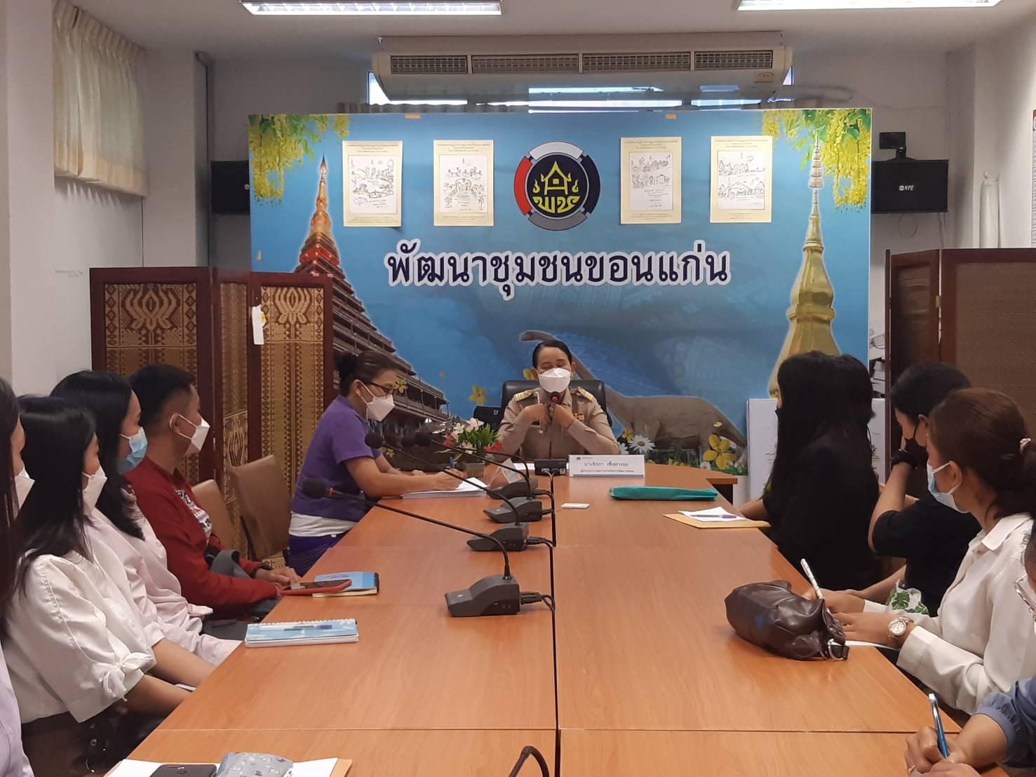 พช.ขอนแก่น : ปฐมนิเทศอาสาพัฒนาชุมชน (อสพ.) และพนักงานราชการเฉพาะกิจ สังกัดสำนักงานพัฒนาชุมชนจังหวัดขอนแก่น