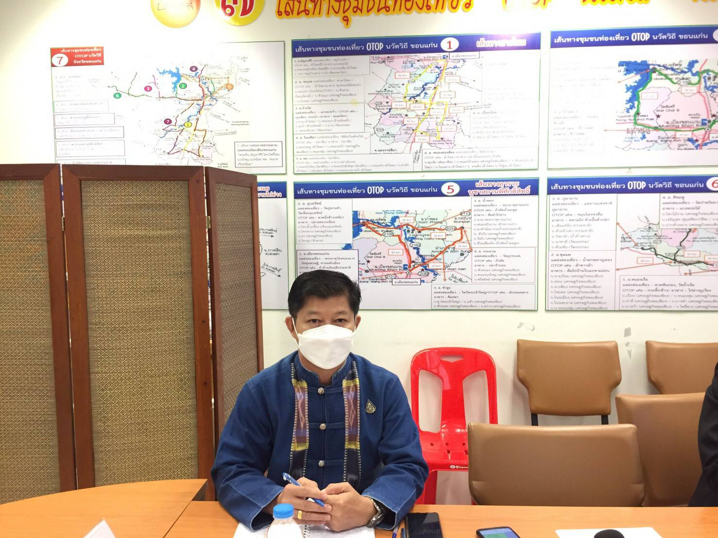 พช.ขอนแก่น : ประชุมคณะกรรมการและผู้เกี่ยวข้องโครงการพัฒนาพื้นที่ต้นแบบ “โคก หนอง นา พุทธอารยเกษตร มจร.ขอนแก่น