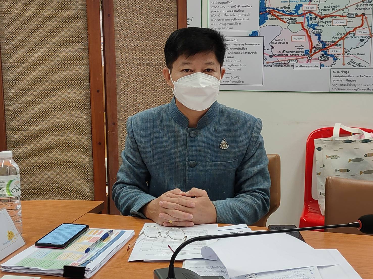 ?พช.ขอนแก่น : ร่วมประชุมมอบนโยบายและแนวทางการดำเนินงานพัฒนาชุมชน ประจำปีงบประมาณ พ.ศ. 2565 ผ่านระบบวิดีทัศน์ทางไกล(Video Conference) ?