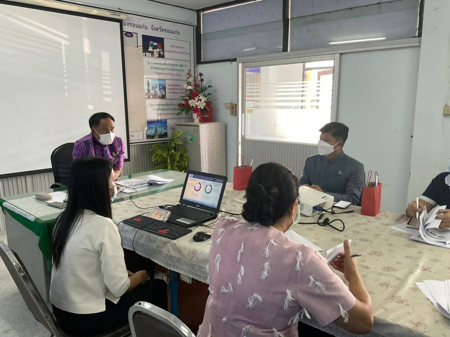 พช.ขอนแก่น : ต้อนรับคณะศึกษาดูงาน ภายใต้การดำเนินงานโครงการจัดทำข้อมูลผลิตภาพการใช้น้ำภายใต้แผนแม่บทการ บริหารจัดการทรัพยากรน้ำ 20 ปี (พ.ศ. 2561- 2580) : การบริหารจัดการน้ำ”โคก หนอง นา โมเดล” ตัวอย่าง ในพื้นที่จังหวัดขอนแก่น