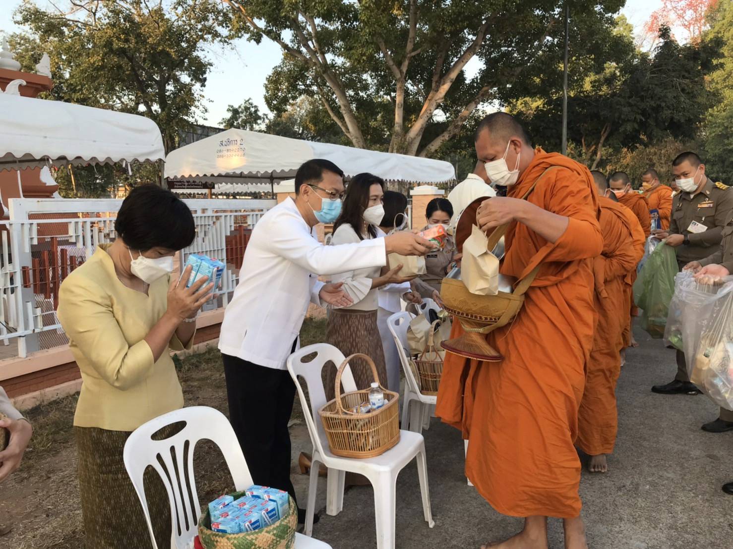 พช.ขอนแก่น: ร่วมพิธีบวงสรวงพระธาตุศิโรดมขอนแก่น ก่อนดำเนินการปรับปรุงองค์พระธาตุด้วยการปิดทอง