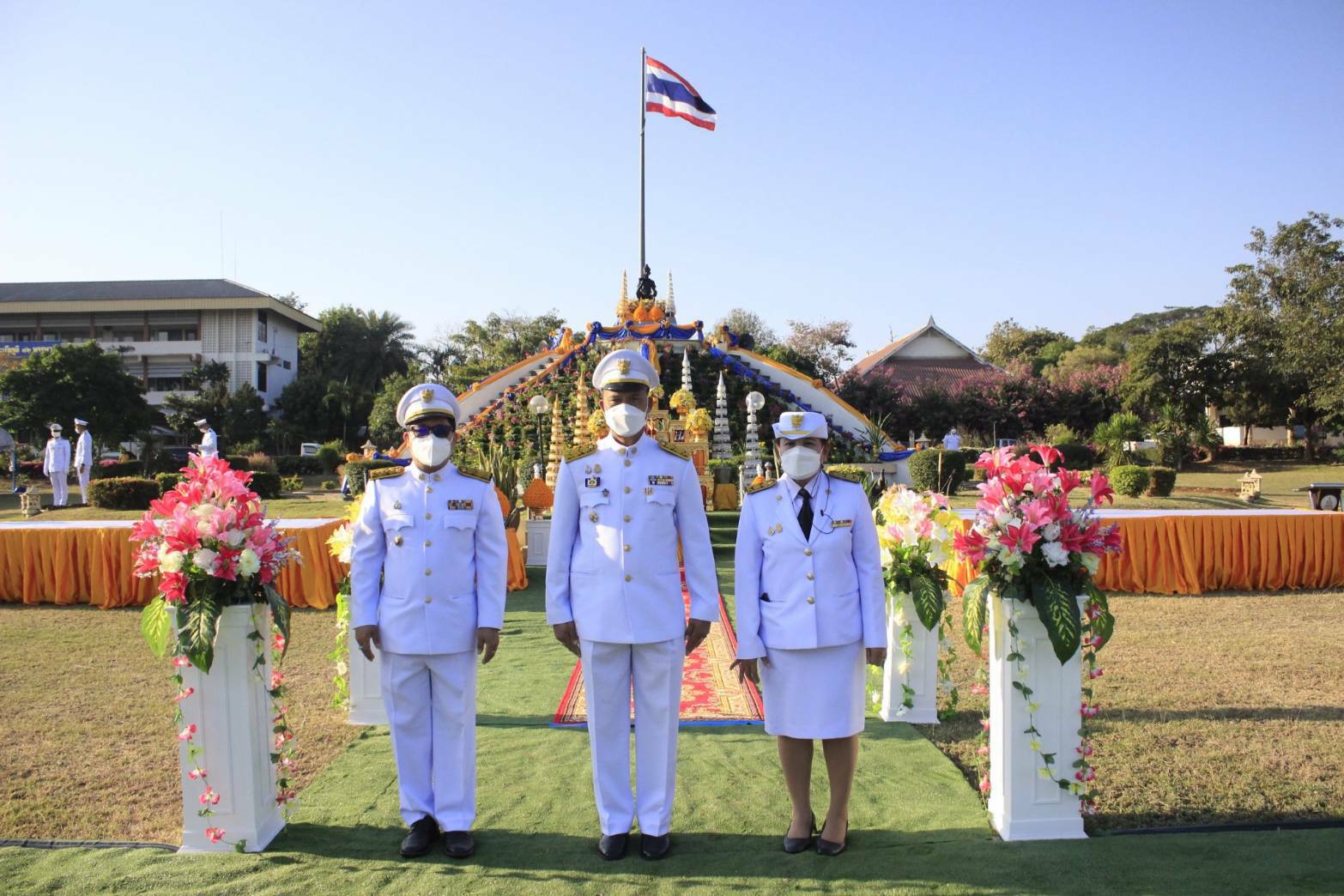 พช.ขอนแก่น : ร่วมพิธีวางพานพุ่มถวายราชสักการะ เนื่องในวันพ่อขุนรามคำแหงมหาราช ประจำปี 2565
