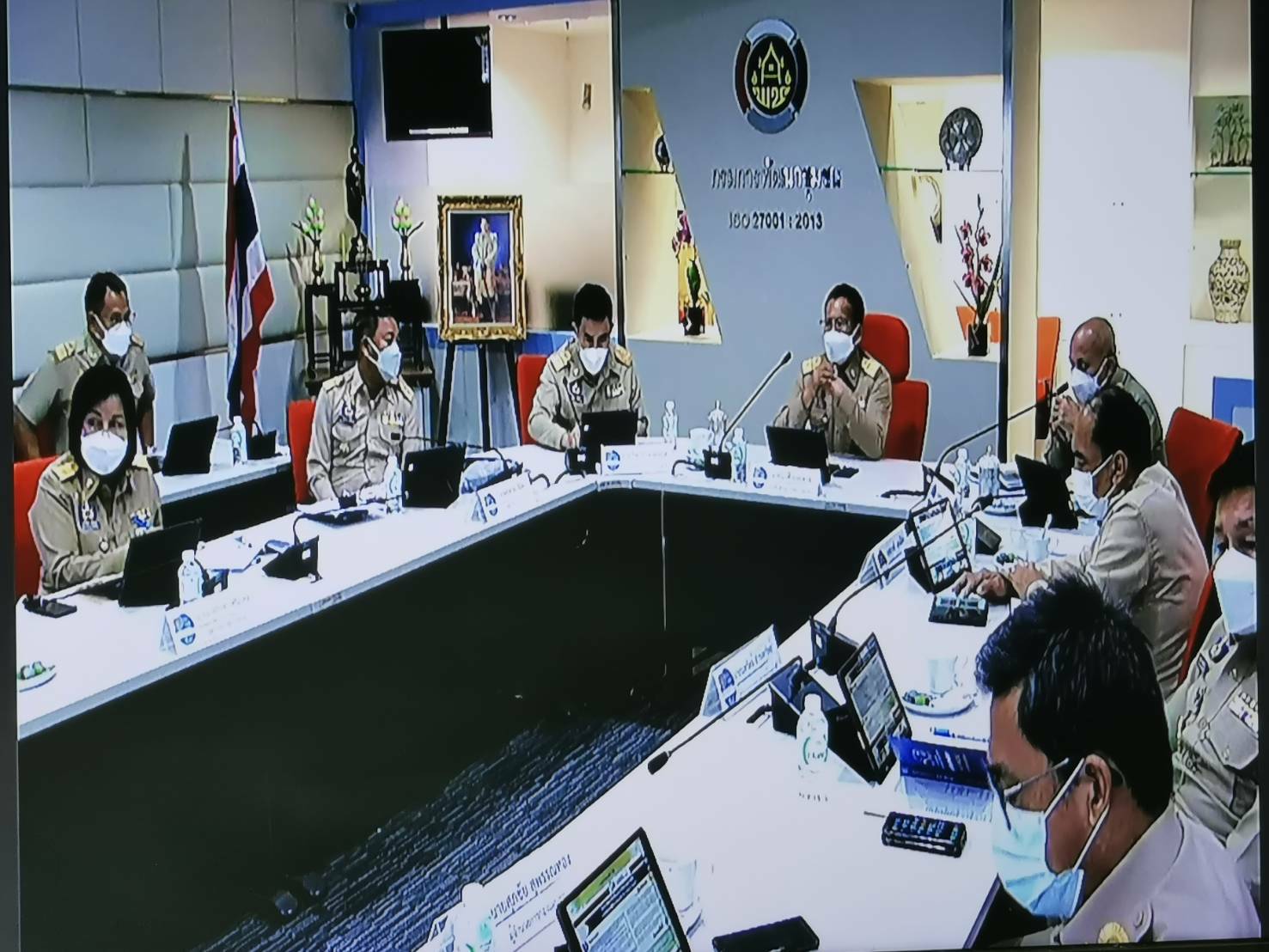 พช.ขอนแก่น :ร่วมการประชุมกรมการพัฒนาชุมชน ครั้งที่ 1/2565 ผ่านระบบวีดิทัศน์ทางไกล Video Conference