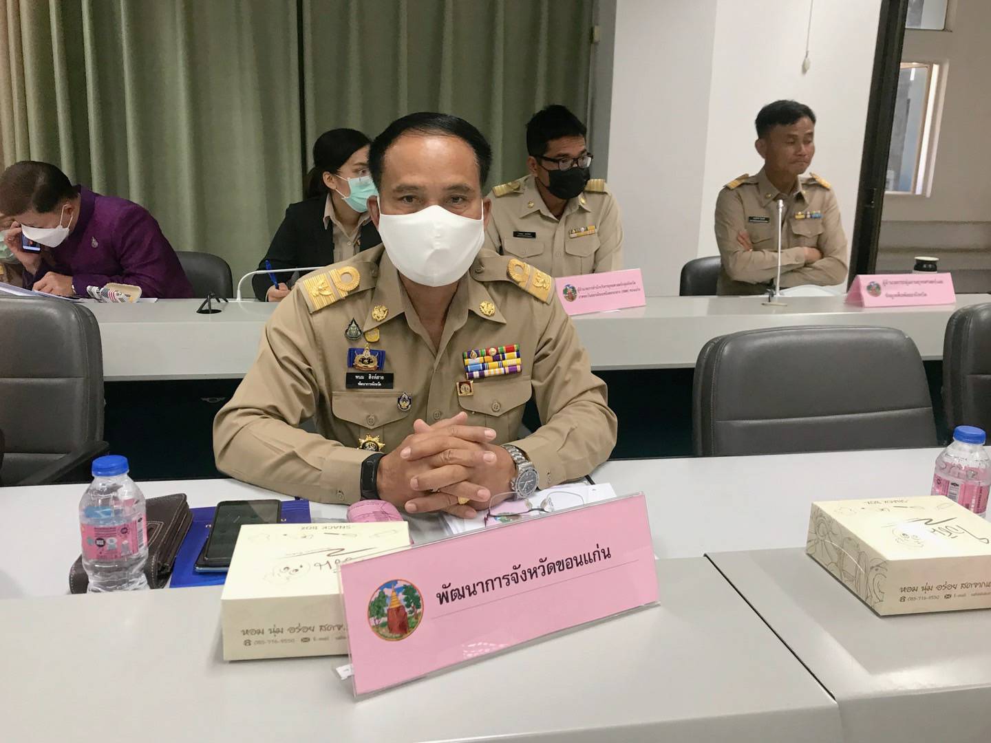จังหวัดขอนแก่น : ผู้ตรวจราชการกระทรวงมหาดไทย (นายสุพจน์ ยศสิงห์คำ) พร้อมคณะติดตามงานในพื้นที่จังหวัดขอนแก่น
