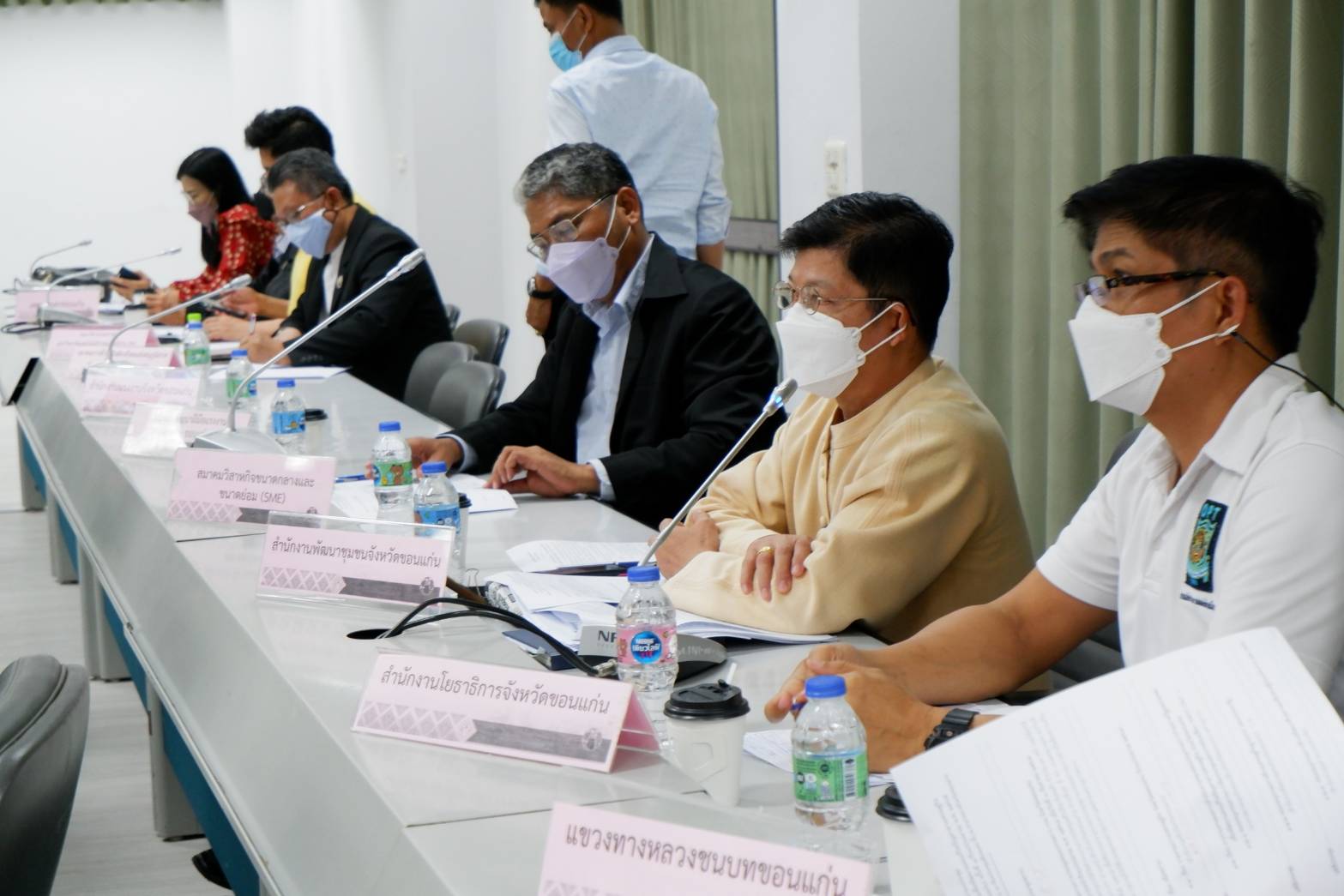 พช.ขอนแก่น : ร่วมประชุมคณะกรรมการร่วมภาครัฐและเอกชนเพื่อพัฒนาและแก้ไขปัญหาทางเศรษฐกิจ จังหวัดขอนแก่น (กรอ.จังหวัดขอนแก่น) ครั้งที่ 1 ประจำปีงบประมาณ พ.ศ. 2565