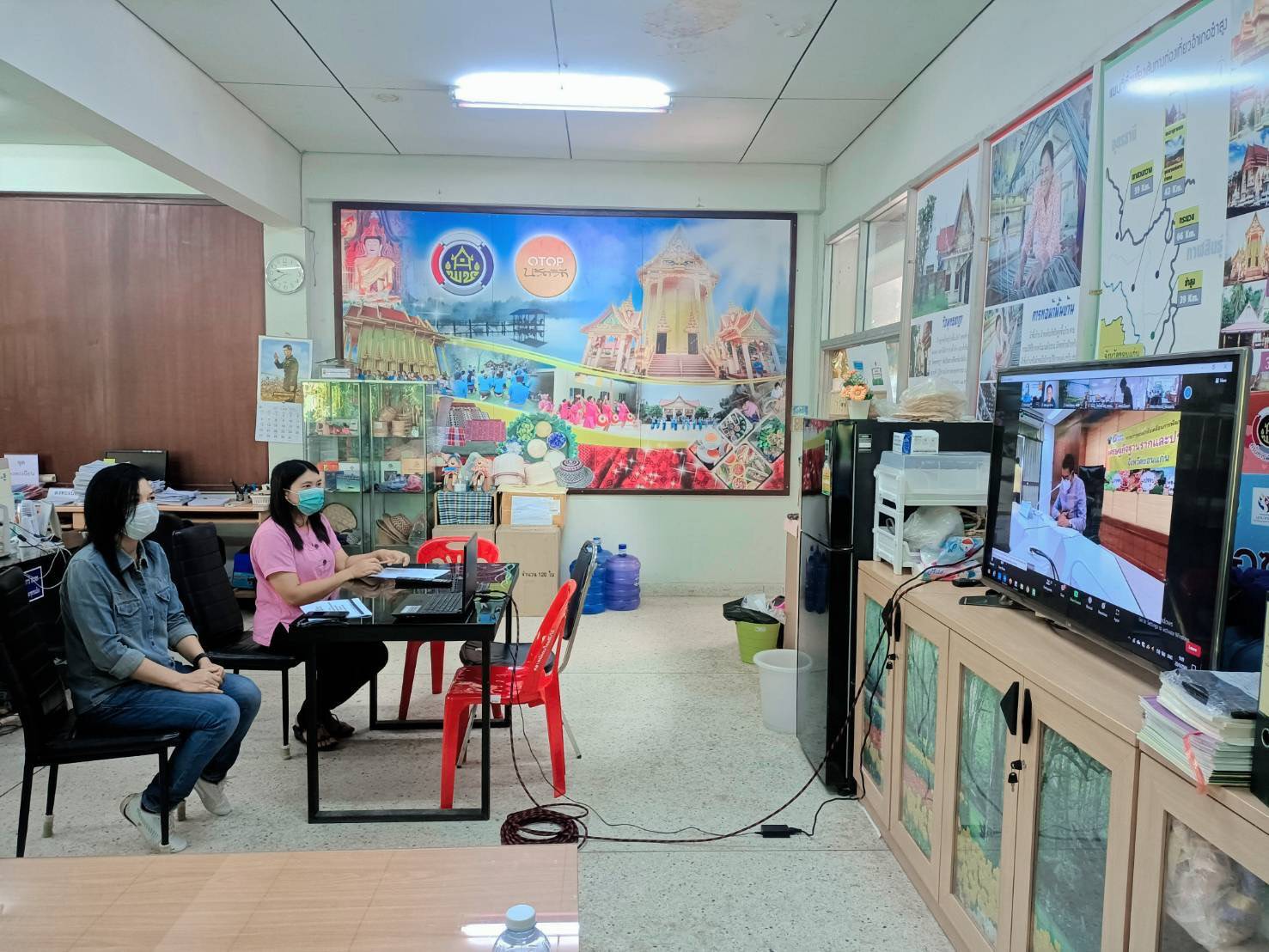 จังหวัดขอนแก่น : ประชุมคณะกรรมการประสานและขับเคลื่อนนโยบายสานพลังประชารัฐประจำจังหวัด (คสป.) ครั้งที่ 1/2565