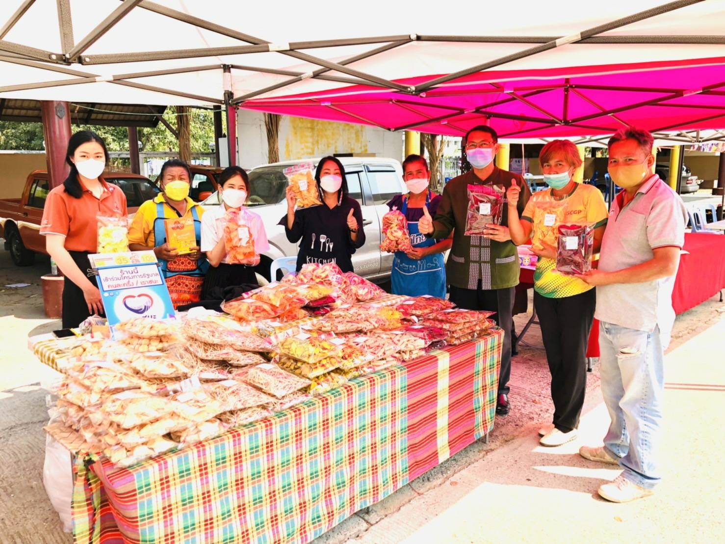 ?พช.ขอนแก่น : ?มาแล้วจ้า ตลาดนัดชุมชนประชาสุขใจ สู้ภัย COVID-19 ส่งตรงถึงมือคุณ???