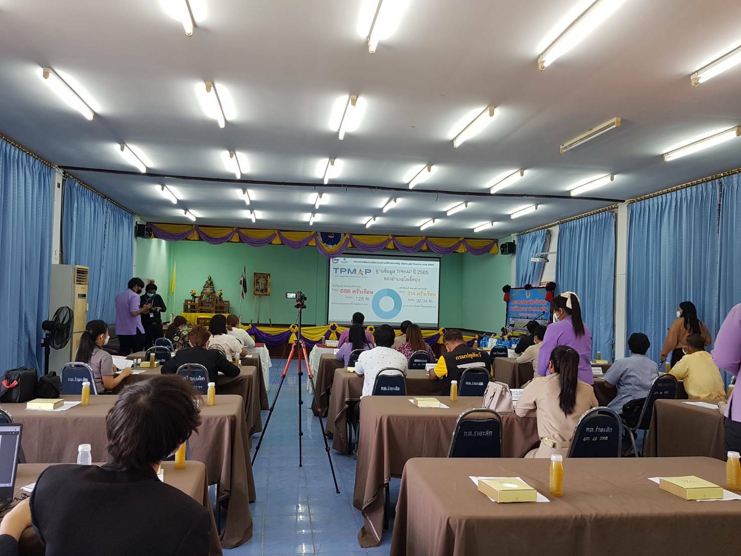 พช.ขอนแก่น : ร่วมกิจกรรมห้องปฏิบัติการนวัตกรรมภาครัฐ ตามโครงการพัฒนานวัตกรรมงานบริการภาครัฐ ประจำปี พ.ศ. 2565 ในพื้นที่อำเภอโพธิ์ทอง จังหวัดอ่างทอง