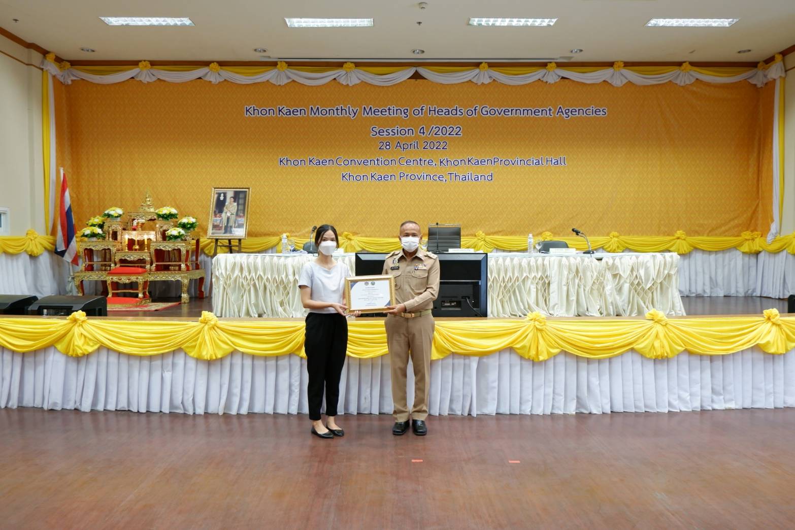 พช.ขอนแก่น : ร่วมการประชุมหัวหน้าส่วนราชการ หัวหน้าหน่วยงานรัฐวิสาหกิจ จังหวัดขอนแก่น ครั้งที่ 4/2565