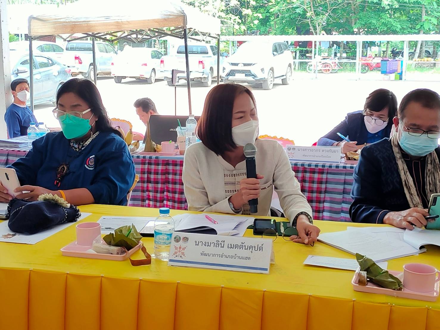 พช.ขอนแก่น : ประชุมผู้บริหารและนักวิชาการพัฒนาชุมชนจังหวัดและอำเภอ (สัญจร) เพื่อติดตามและประสานงานในการขับเคลื่อนงานพัฒนาชุมชน ประจำเดือนเมษายน 2565