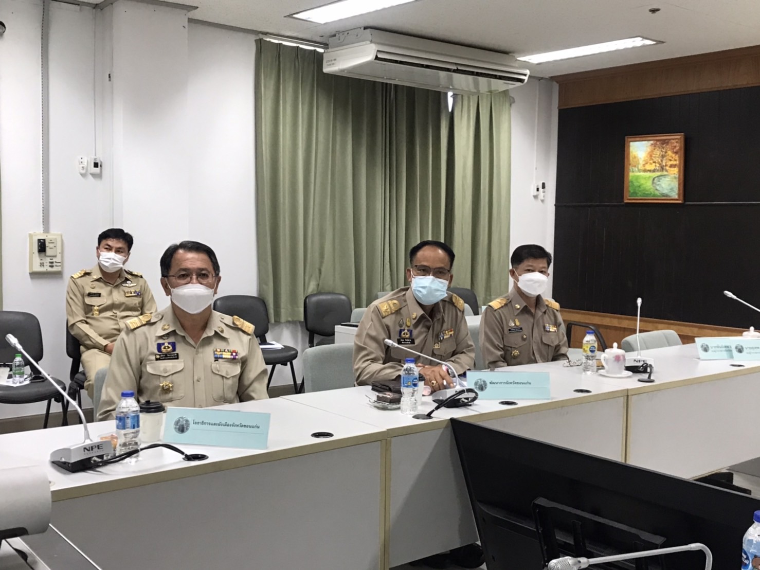 พช.ขอนแก่น : ร่วมประชุมเพื่อขับเคลื่อนและติดตามนโยบายของรัฐบาลและภารกิจสำคัญของกระทรวงมหาดไทย ประจำปีงบประมาณ พ.ศ. 2565 (เดือนเมษายน 2565) ผ่านระบบวีดิทัศน์ทางไกล (VCS) 