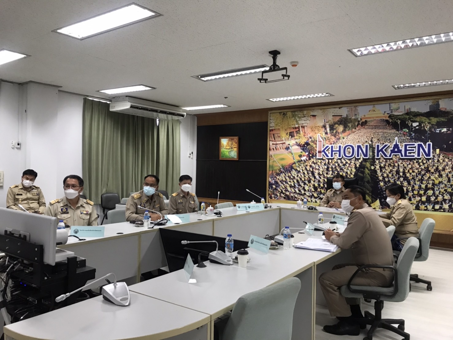 พช.ขอนแก่น : ร่วมประชุมเพื่อขับเคลื่อนและติดตามนโยบายของรัฐบาลและภารกิจสำคัญของกระทรวงมหาดไทย ประจำปีงบประมาณ พ.ศ. 2565 (เดือนเมษายน 2565) ผ่านระบบวีดิทัศน์ทางไกล (VCS) 