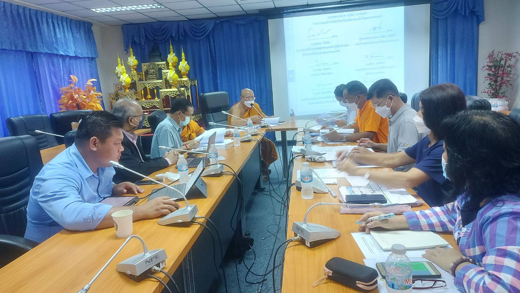?จังหวัดขอนแก่น: ประชุมหารือความร่วมมือเกี่ยวกับบทบาทในการเกื้อหนุนระหว่างวัดและชุมชนให้มีความสุขอย่างยั่งยืนกับฝ่ายสาธารณสงเคราะห์ของ มจร.วิทยาเขตขอนแก่น