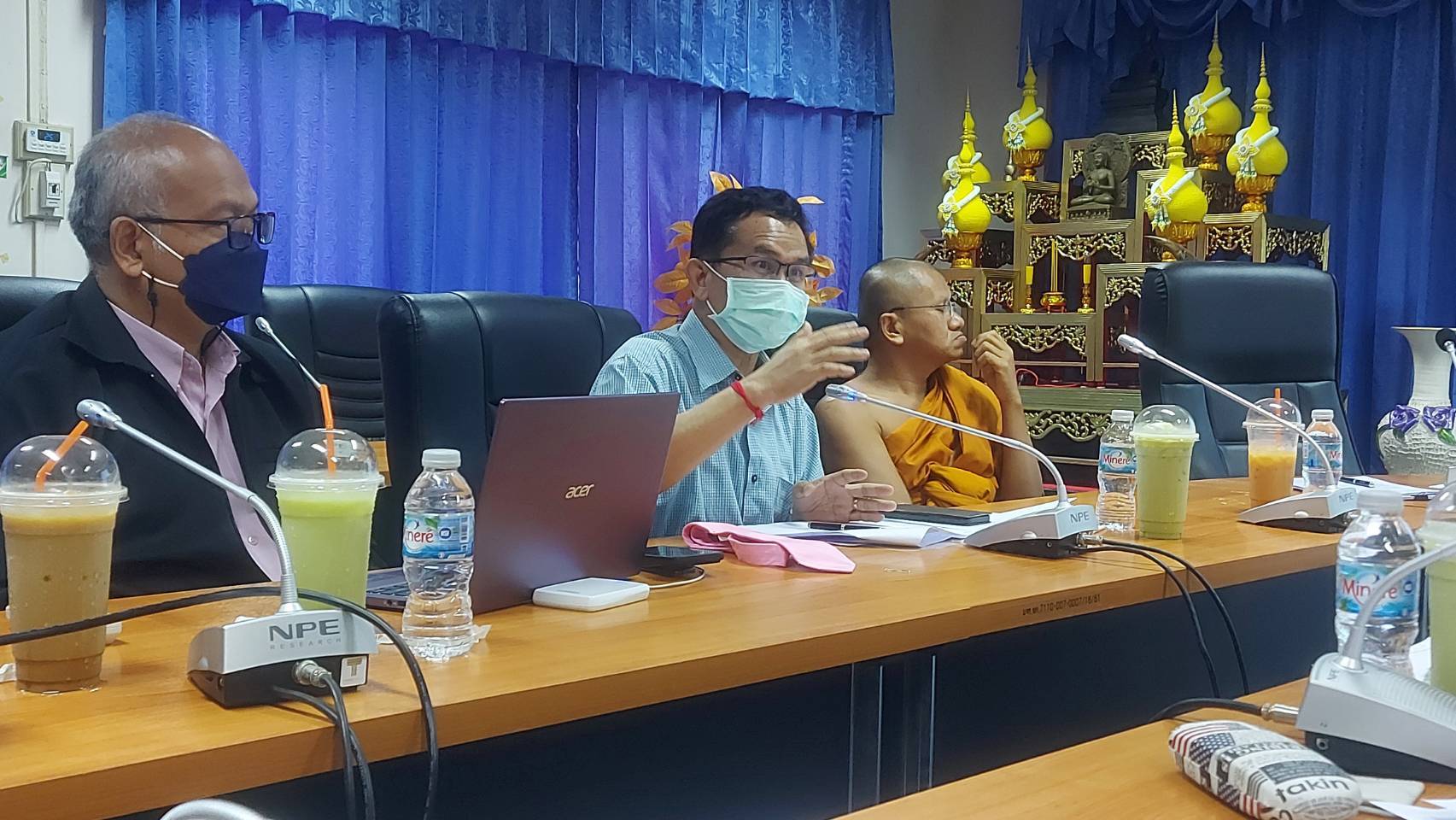 ?จังหวัดขอนแก่น: ประชุมหารือความร่วมมือเกี่ยวกับบทบาทในการเกื้อหนุนระหว่างวัดและชุมชนให้มีความสุขอย่างยั่งยืนกับฝ่ายสาธารณสงเคราะห์ของ มจร.วิทยาเขตขอนแก่น