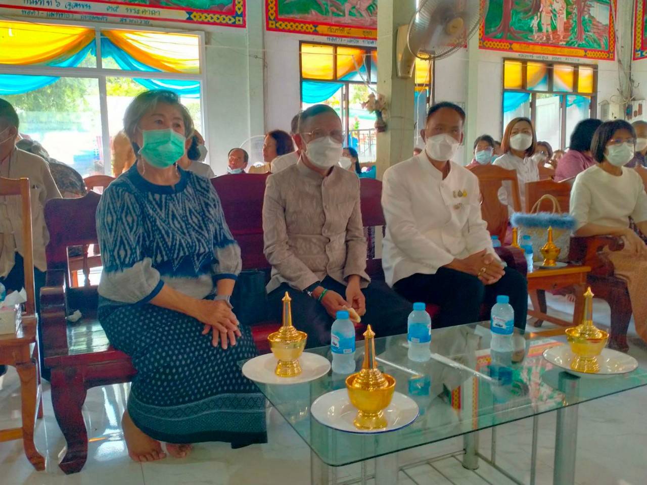 พช.ขอนแก่น : รองอธิบดีกรมการพัฒนาชุมชน (นายสุรศักดิ์  อักษรกุล) ทอดผ้าป่าสามัคคี สมทบทุนสร้างอุโบสถวัดทางพาด อำเภอเขาสวนกวาง จังหวัดขอนแก่น