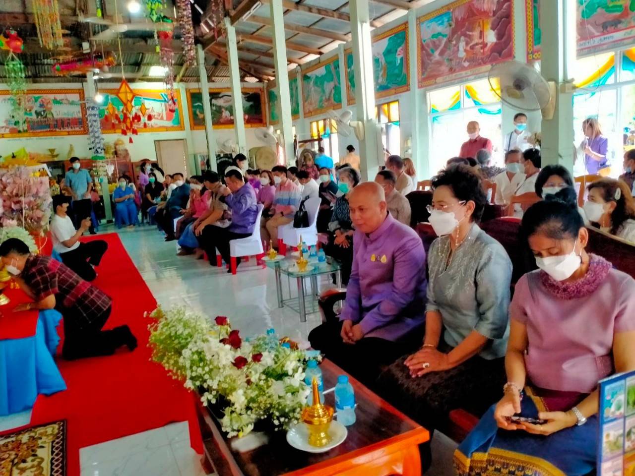 พช.ขอนแก่น : รองอธิบดีกรมการพัฒนาชุมชน (นายสุรศักดิ์  อักษรกุล) ทอดผ้าป่าสามัคคี สมทบทุนสร้างอุโบสถวัดทางพาด อำเภอเขาสวนกวาง จังหวัดขอนแก่น