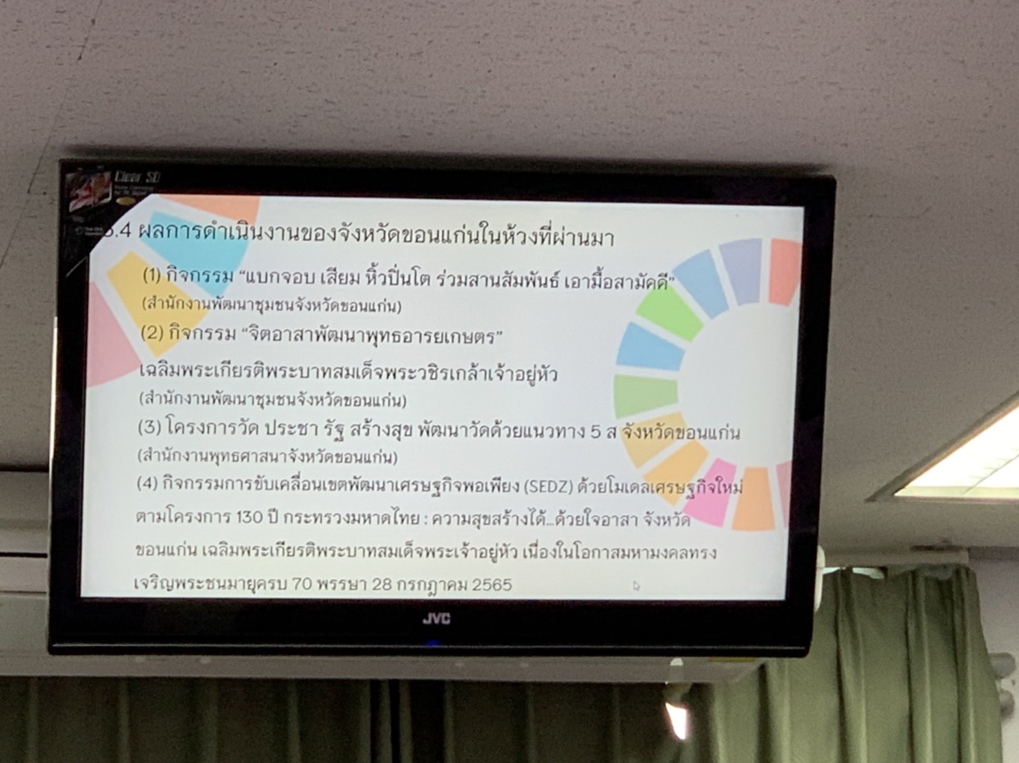 พช.ขอนแก่น : ร่วมประชุมคณะกรรมการขับเคลื่อนบทบาทในการเกื้อหนุนระหว่างวัดและชุมชนให้มีความสุขอย่างยั่งยืน จังหวัดขอนแก่น