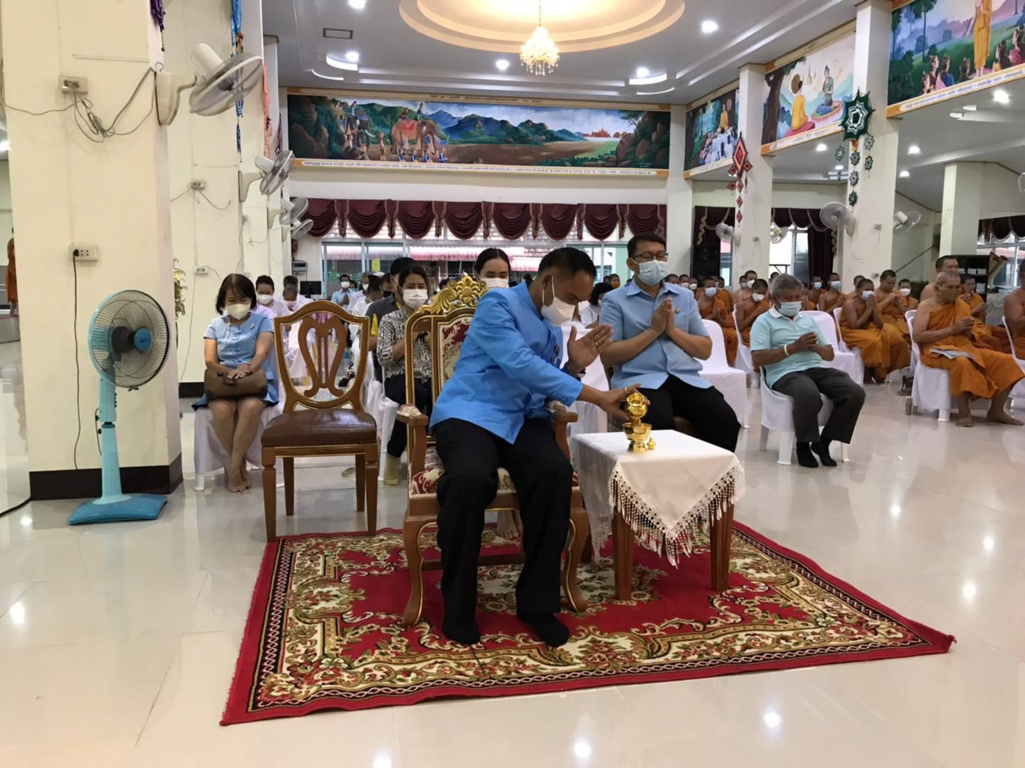 จังหวัดขอนแก่น : จัดพิธีฟังเทศน์บทพระธรรมเทศนาเฉลิมพระธรรมบารมีใน “อุภินนมัตจรกถา” เฉลิมพระธรรมบารมีสมเด็จพระนางเจ้าสิริกิติ์ พระบรมราชินีนาถ พระบรมราชชนนีพันปีหลวง ทุกวันพระตลอดปี 2565