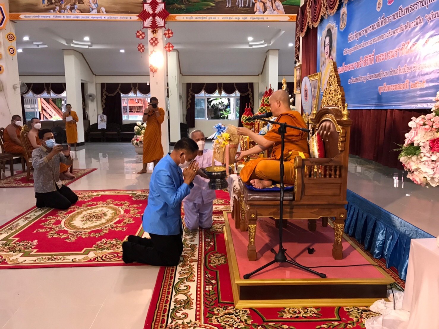 จังหวัดขอนแก่น : จัดพิธีฟังเทศน์บทพระธรรมเทศนาเฉลิมพระธรรมบารมีใน “อุภินนมัตจรกถา” เฉลิมพระธรรมบารมีสมเด็จพระนางเจ้าสิริกิติ์ พระบรมราชินีนาถ พระบรมราชชนนีพันปีหลวง ทุกวันพระตลอดปี 2565