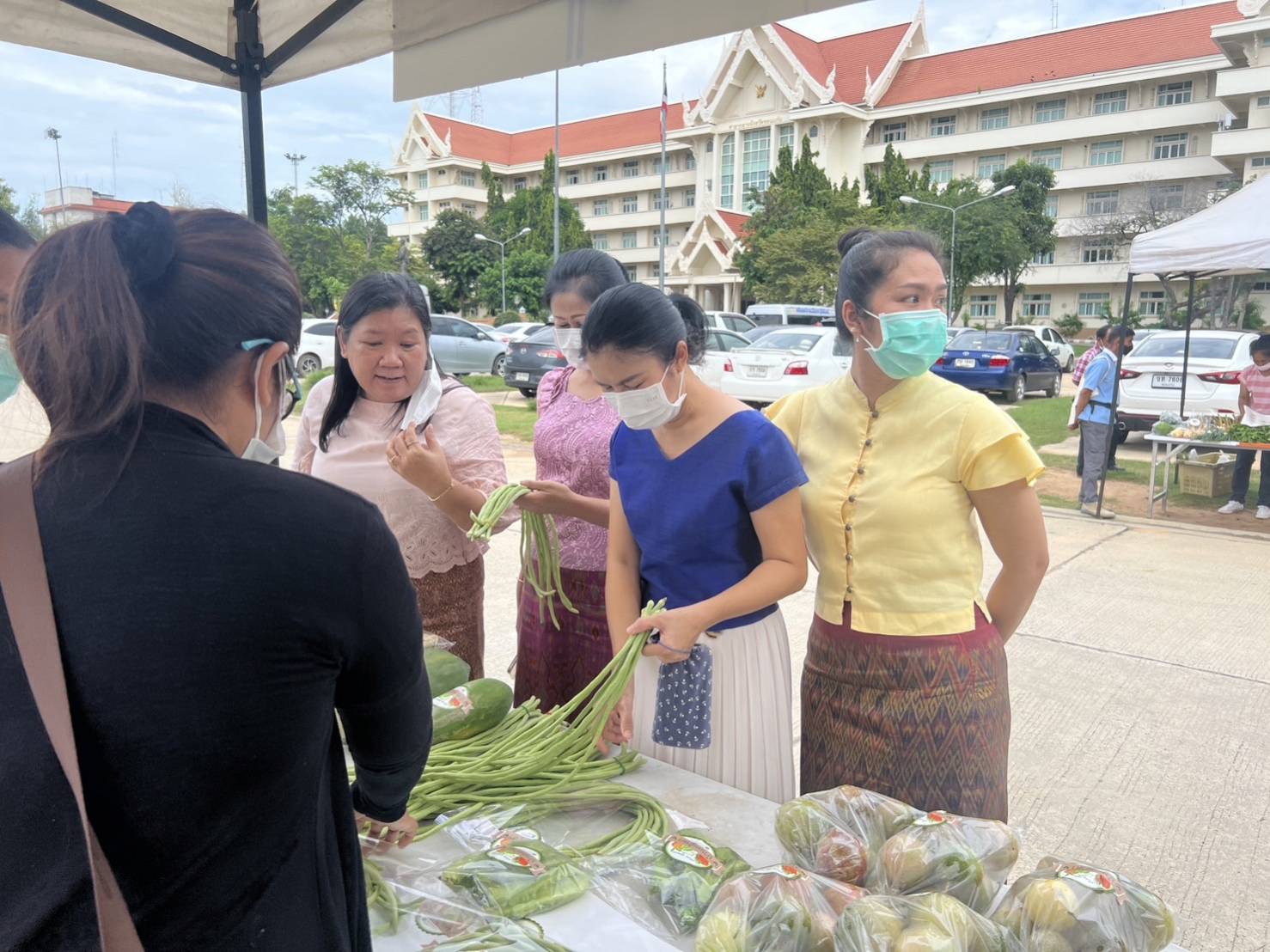พช.ขอนแก่น : เปิดโครงการกิจกรรมเชื่อมโยงช่องทางการตลาดในการสร้างรายได้จากกิจการอาหารปลอดภัย กิจกรรมทดลองตลาด