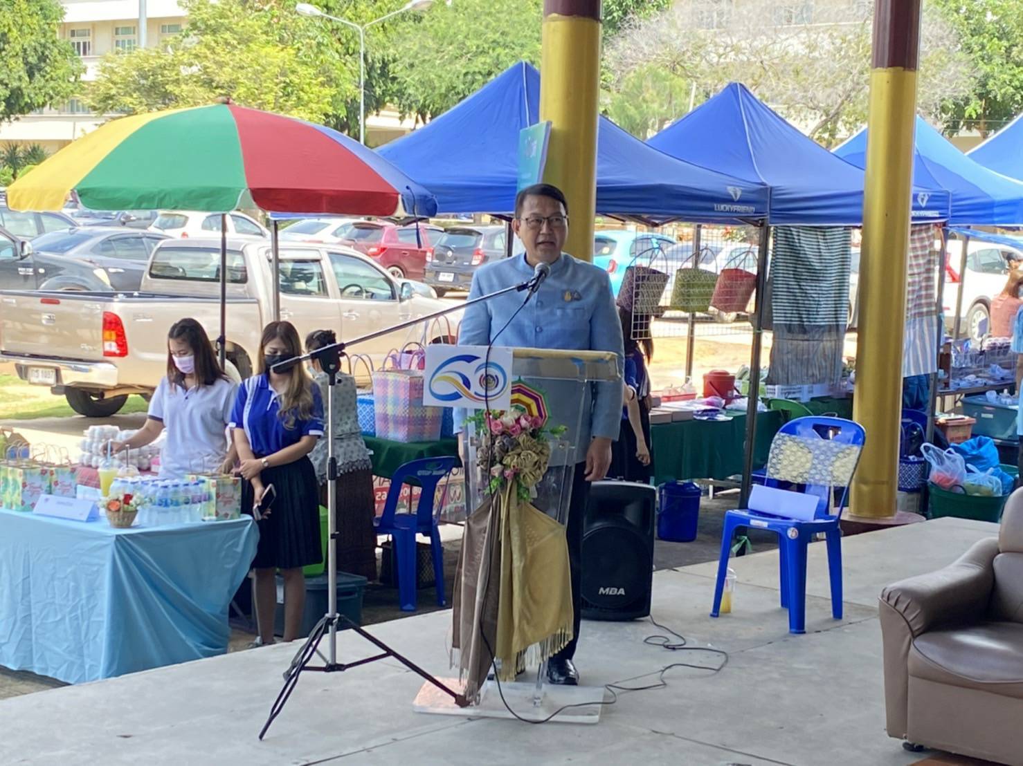 พช.ขอนแก่น : เปิดโครงการกิจกรรมเชื่อมโยงช่องทางการตลาดในการสร้างรายได้จากกิจการอาหารปลอดภัย กิจกรรมทดลองตลาด