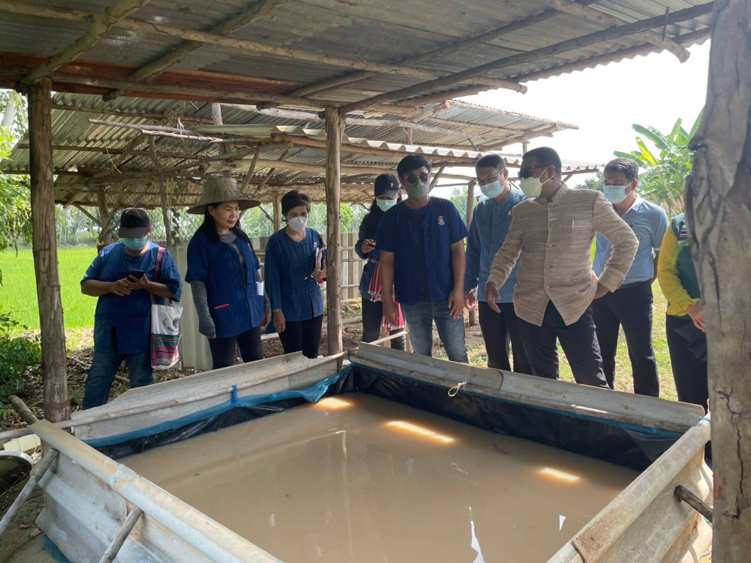 จังหวัดขอนแก่น : ติดตามตรวจเยี่ยมให้กำลังใจครัวเรือนต้นแบบ “โคก หนอง นา” ในระดับพื้นที่ อำเภอเมืองขอนแก่น