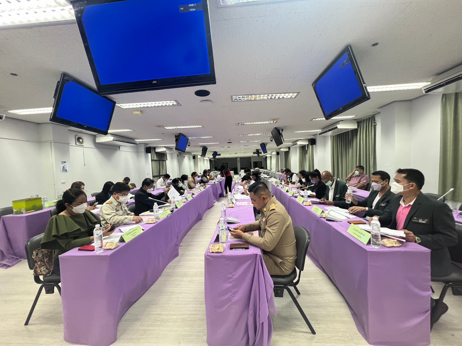 พช.ขอนแก่น : ร่วมประชุมคณะกรรมการพัฒนาชุมชนในพื้นที่รอบโรงไฟฟ้า กองทุนพัฒนาไฟฟ้าอำเภอน้ำพอง จังหวัดขอนแก่น ครั้งที่ ๘/๒๕๖๕ (ครั้งที่ ๑๐๔)
