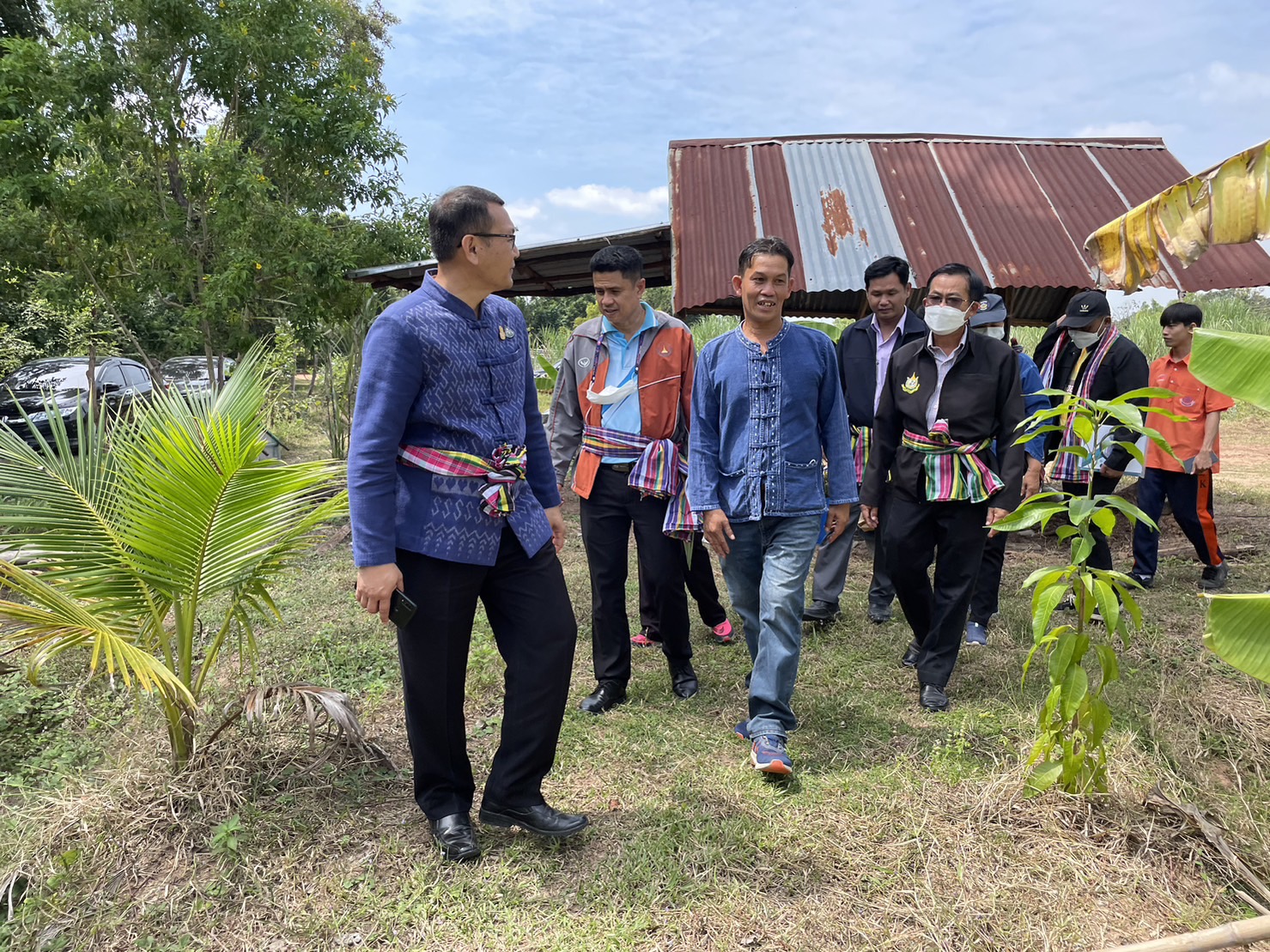จังหวัดขอนแก่น : ลงพื้นที่ประกวดศูนย์เรียนรู้ครัวเรือนต้นแบบ “โคก หนอง นา พัฒนาชุมชน”  ระดับจังหวัด ประจำปี 2565 พื้นที่อำเภอหนองสองห้อง และอำเภอแวงใหญ่