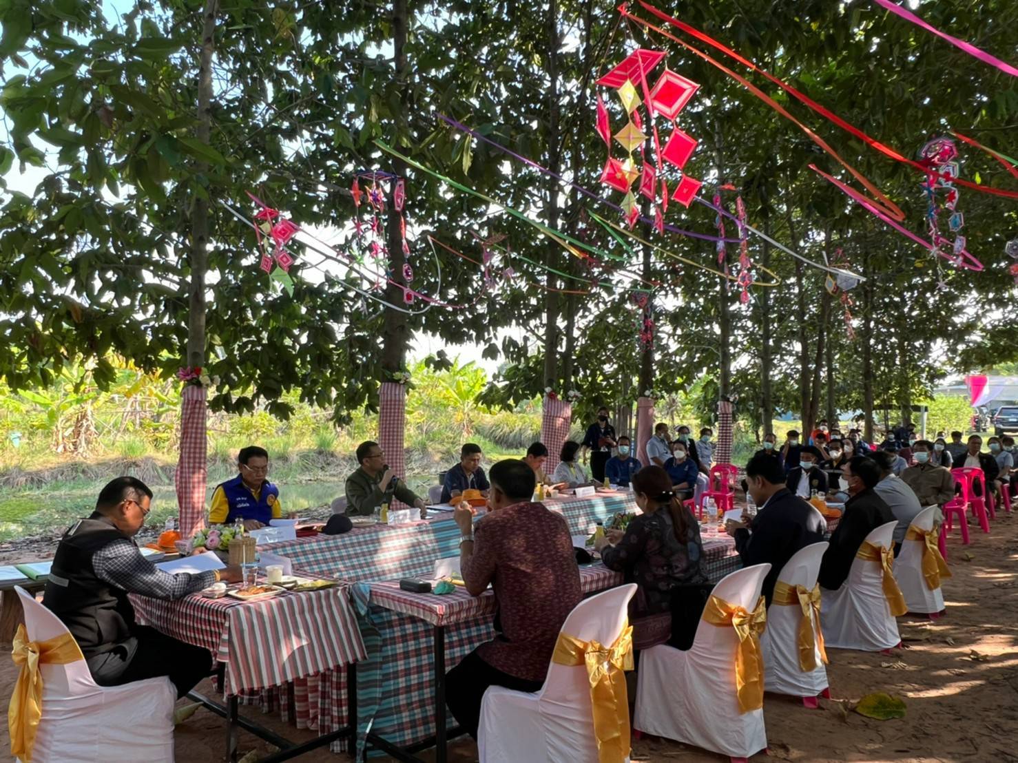 จังหวัดขอนแก่น : ลงพื้นที่ประกวดศูนย์เรียนรู้ครัวเรือนต้นแบบ “โคก หนอง นา พัฒนาชุมชน” ระดับจังหวัด ประจำปี 2565 พื้นที่อำเภอโคกโพธิ์ไชย และอำเภอบ้านไผ่