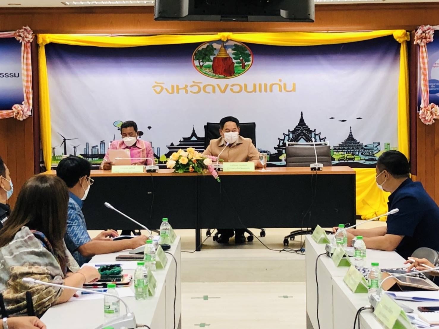 พช.ขอนแก่น : ร่วมประชุมเตรียมความพร้อมการจัดงานเทศกาลไหมนานาชาติ ประเพณีผูกเสี่ยวและงานกาชาดจังหวัดขอนแก่น ประจำปี 2565