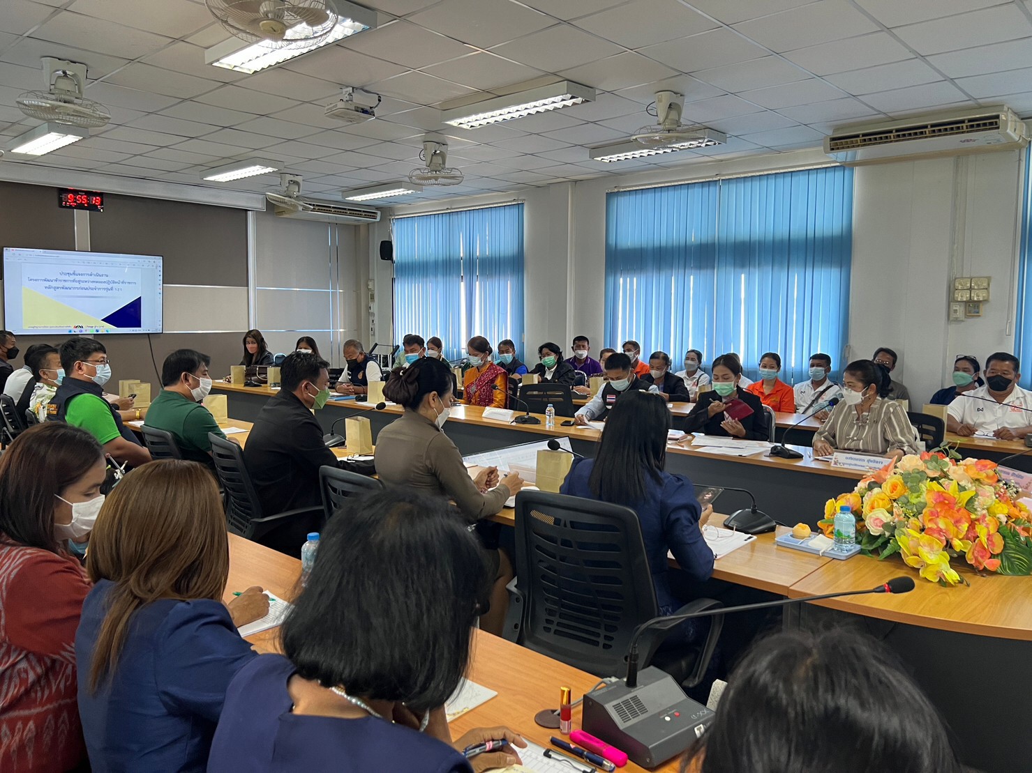 พช.ขอนแก่น : ร่วมประชุมเตรียมความพร้อมการฝึกปฏิบัติงานภาคสนาม ตามโครงการพัฒนาข้าราชการที่อยู่ระหว่างทดลองปฏิบัติหน้าที่ราชการหลักสูตรพัฒนากรก่อนประจำการ รุ่นที่ 121
